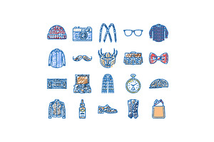hipster retro vintage old style, an Object Illustration by pikepicture