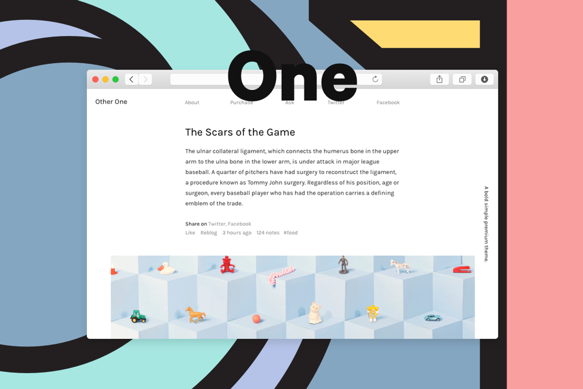 Other One, a Websites & App Template by Other Themes (Photo 1 of 4)