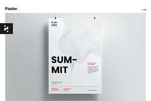 Summit Modern Poster Template