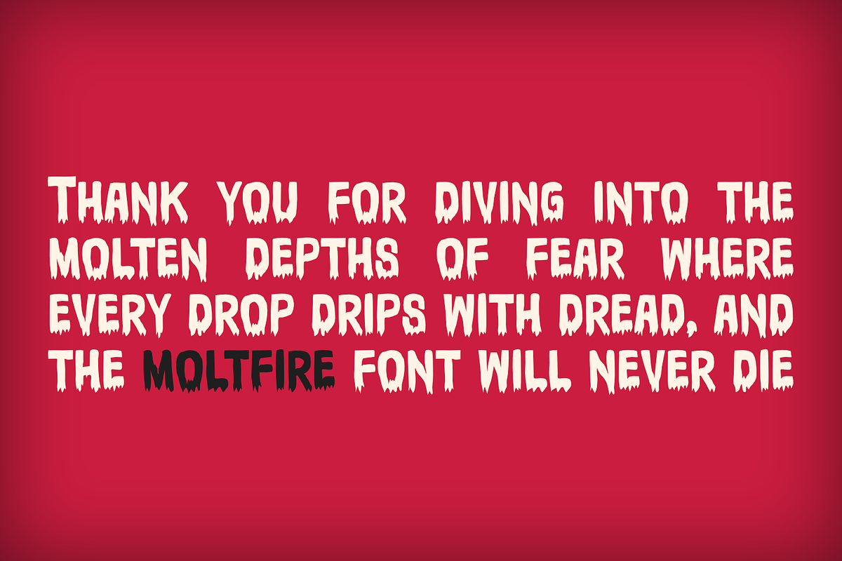 MOLTFIRE – Dripping Fire Horror Font, a Font by TypeTasty Font (Photo 7 of 10)