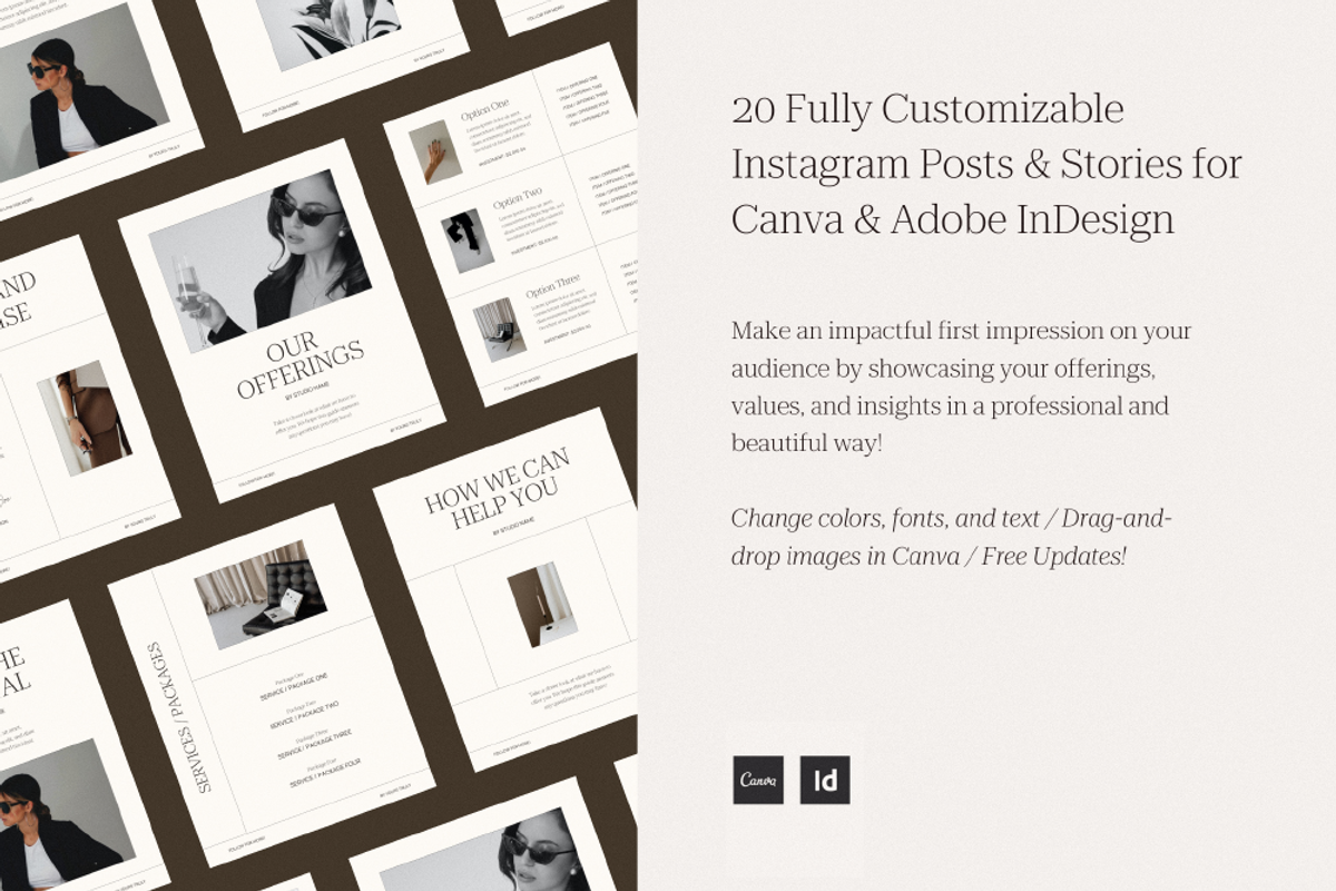 Instagram Template | Posts & Stories, a Social Media Template by Wild Theory (Photo 3 of 13)