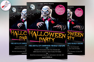 Halloween Party Flyer v1, a Flyer Template by FlyerPig