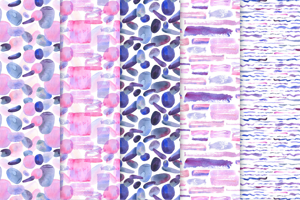 Watercolor Abstract Collection, a Decorative Illustration by Olga Alexeenko (Photo 7 of 8)
