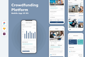 Crowdfunding Platform App UI Kit