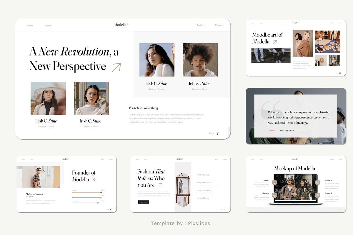 Fashion & Clothing Keynote, a Presentation Template by Pixslides (Photo 3 of 5)
