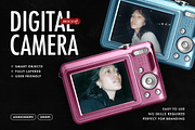 Digital Camera Mockup, a Product Mockup by Design Squad (Thumbnail 1 of 4)