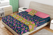 Midnight Hive - Bee Floral Patterns, a Pattern Graphic by Rose Design (Thumbnail 5 of 13)