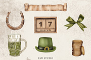 St Patrick's Day Clipart Leprechaun, an Illustration by PawGraphic (Thumbnail 3 of 10)
