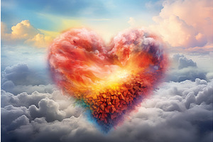 Enchanting Rainbow Cloud Love