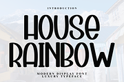 House Rainbow, a Serif Font by FreshTypeINK (Thumbnail 1 of 8)