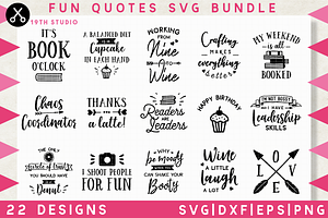 Fun Quotes SVG Bundle | MB10