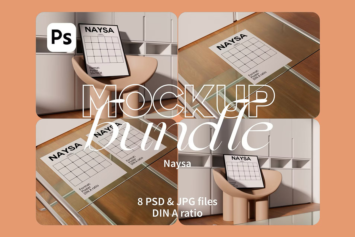 Wall Art Mockup Bundle 21 in 1, a Household Mockup by Bonumo (Photo 11 of 15)