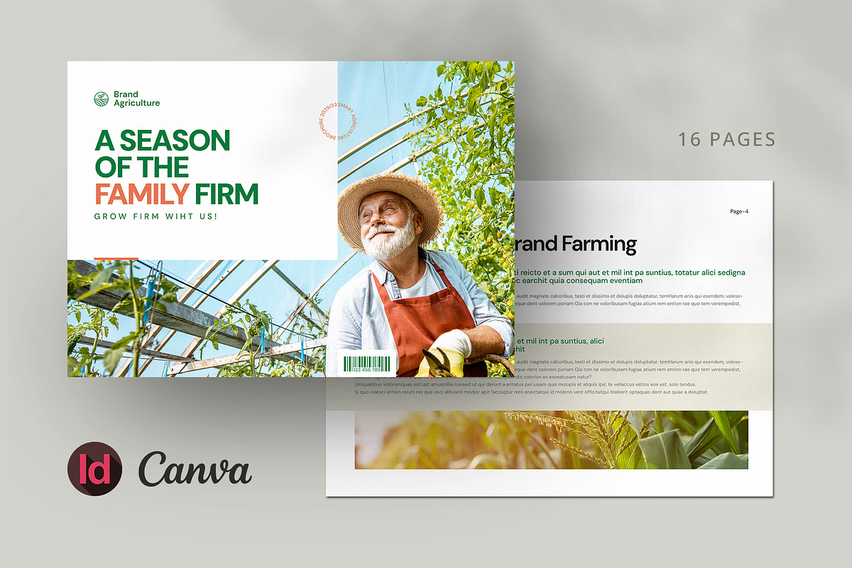 Canva Agriculture Landscape Layout, a Brochure Template by Pixelpick (Photo 1 of 9)