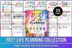 2027 Life Planning Collection | Life, a Stationery Template by Mustafiz