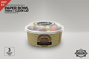 750ml Paper Bowl Clear Lid Mockup, a Packaging Mockup by INCDesign (Thumbnail 2 of 7)
