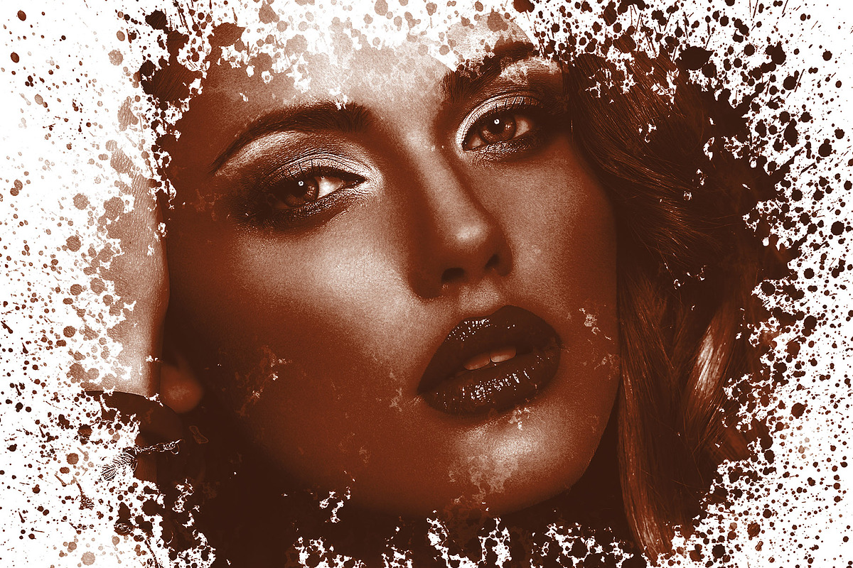 Watercolor Artistic Photo Templates, an Action Add-On by Photoshop Action (Photo 13 of 13)