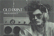 Old Print Photo Effect, an Action Add-On by 3d_model_tifotizi (Thumbnail 1 of 2)