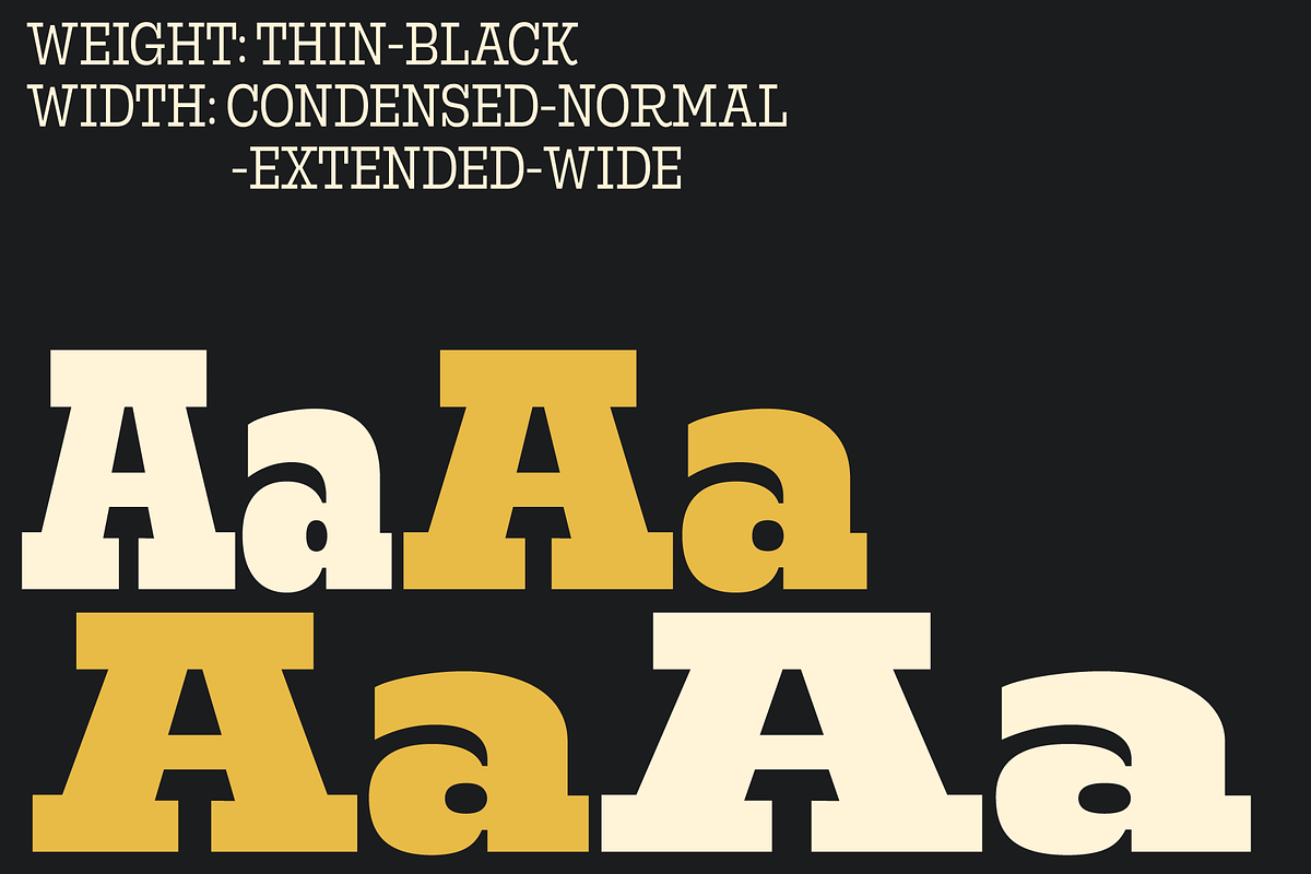 Rods; 72 Styles Slab Serif, a Slab Serif Font by Eko Bimantara (Photo 6 of 17)