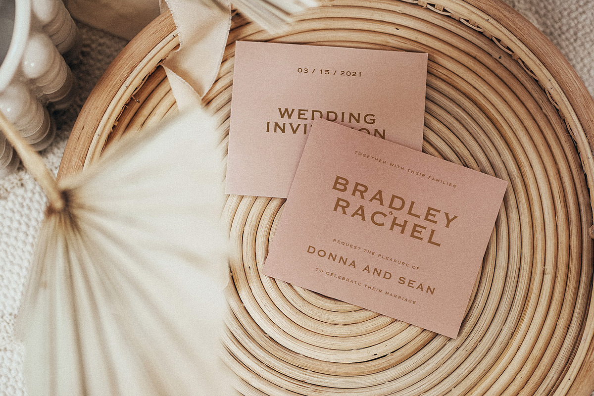 43 Boho Wedding Card Mockups, a Presentation Template by Artcoast Std. (Photo 10 of 11)