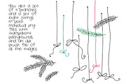 Hand Drawn Bulbs Clipart and Brushes, a Decorative Illustration by Colors on Paper (Thumbnail 2 of 5)