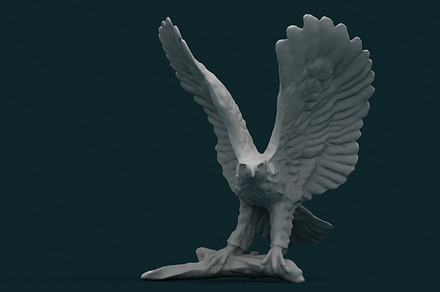 Eagle Figurine, an Animal 3D Model by Giimann