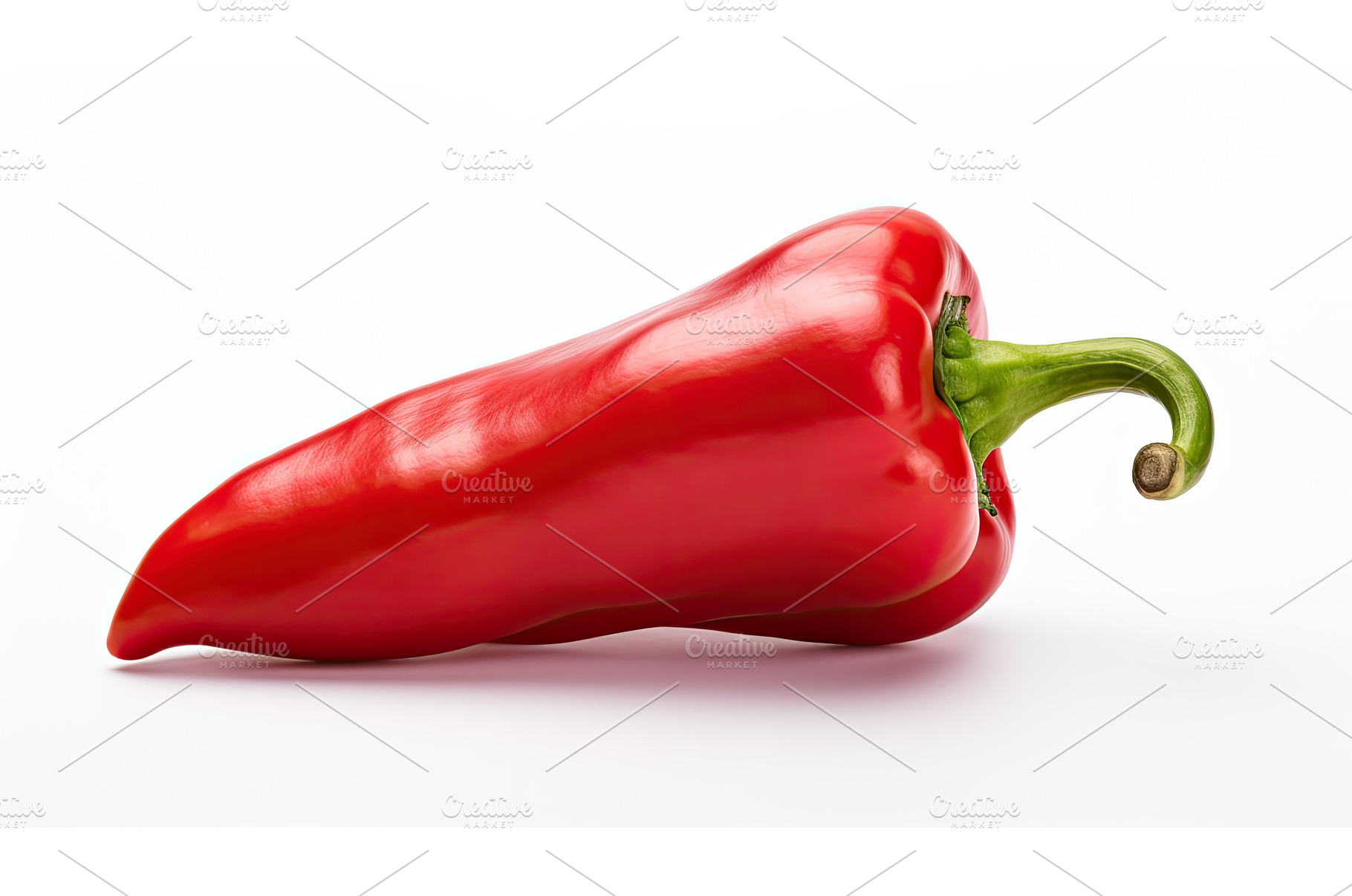 glossy salsa pepper isolated ai, a Food & Drink Photo by pikepicture