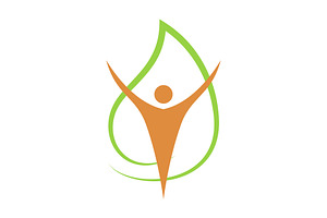 Wellness logo design template