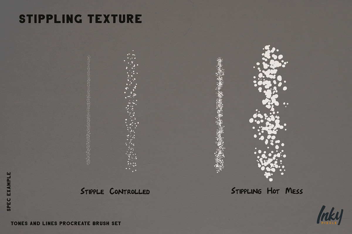 Tones and Lines Procreate Brushes, a Brush Add-On by Inky Pixels (Photo 7 of 13)