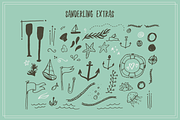 Sanderling Textured Font, a Script Font by Lettering Supply Co. (Thumbnail 11 of 17)