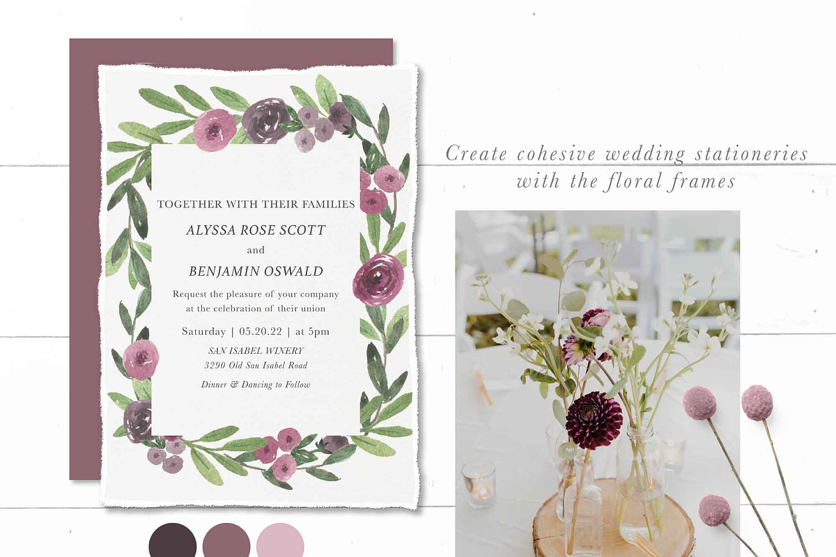 Watercolor Vineyard Elements, an Illustration by Momo Studio (Photo 16 of 16)