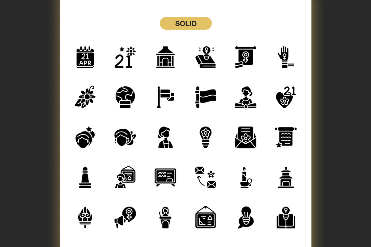 Kartini Day Icons, an Icon by Spacepixel Creative (Photo 3 of 3)