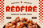 Redfire Display Flame Font, a Font by PutraCetol Studio (Thumbnail 1 of 5)