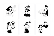 35 Thinking Illustrations, a Person Illustration by Prosymbols (Thumbnail 7 of 8)