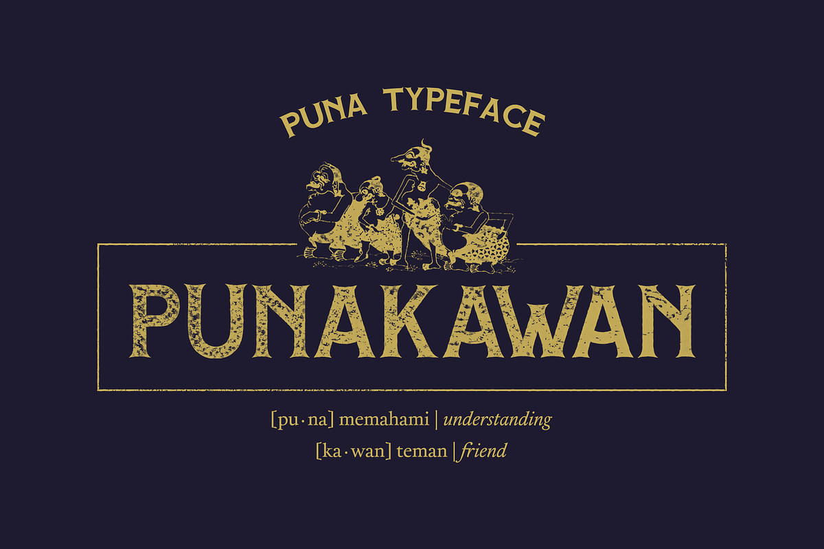 Adhreza's Bundle + PUNA Typeface preview 5
