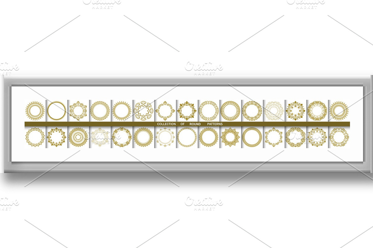 Vintage Big Set of Round Vector, a Decorative Illustration by FineArtStudio (Photo 2 of 3)