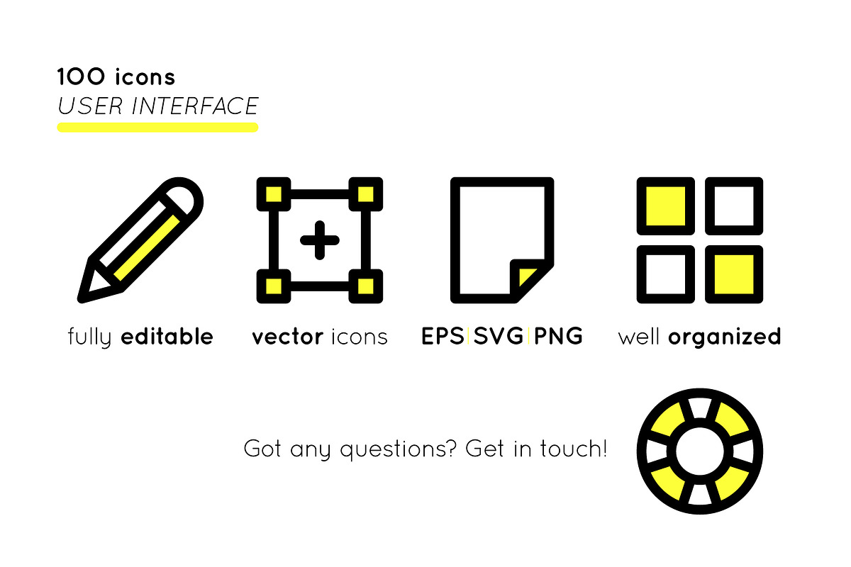 BOLD Basic User Interface Icons, an Outline Icon by Side Project (Photo 2 of 6)