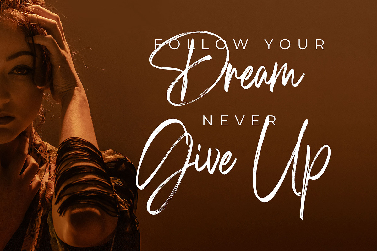 Lutterya Brush Handwritten Font, a Script Font by RantautypeStudio (Photo 9 of 19)