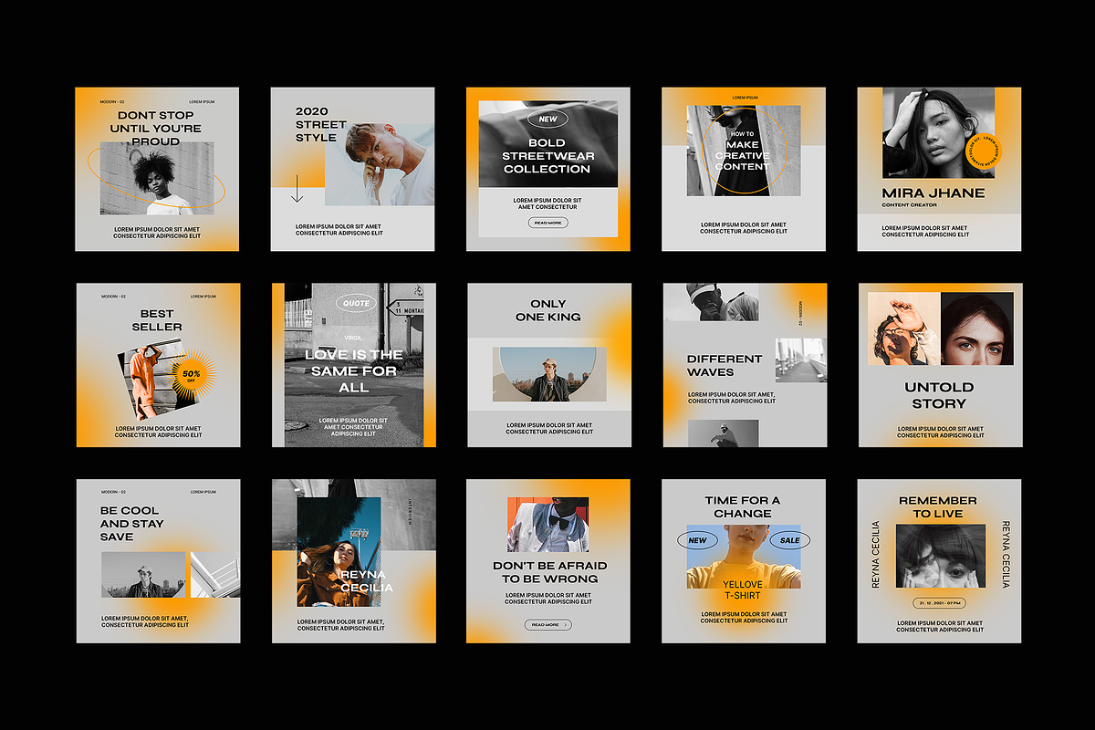 MDRN 02 Instagram Templates, a Social Media Template by Visula Co (Photo 6 of 6)