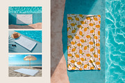 Beach Towel Mockup, a Household Mockup by Trissa (Thumbnail 7 of 7)