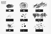 Watercolor Splatter Brushes, a Brush Add-On by Pattern + watercolor (Thumbnail 3 of 5)