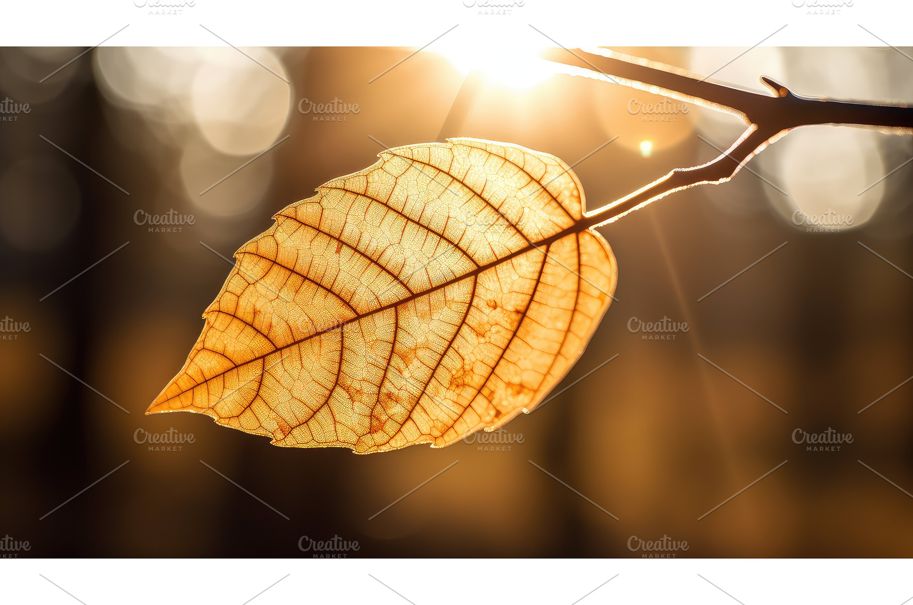 veins tree leaves sun ai generated, a Nature Photo by pikepicture
