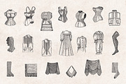 Ladies' Fashion Engravings, an Illustration by Graphic Goods (Thumbnail 4 of 9)