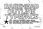 Basehead Outline - Rough Font, a Sans Serif Font by Typeparties (Thumbnail 1 of 6)