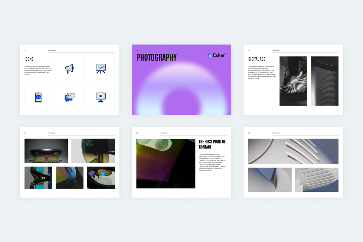 Esker — Visual Identity Guidelines, a Brochure Template by Middltone (Photo 6 of 6)
