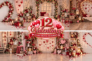 Valentines Studio Backdrop BUNDLE, a Layer Style Add-On by Wild Honey Design Co. (Thumbnail 1 of 4)