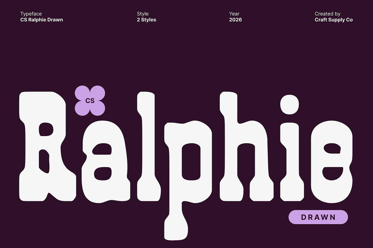 CS Ralphie Drawn, a Serif Font by Craft Supply Co. (Photo 1 of 8)