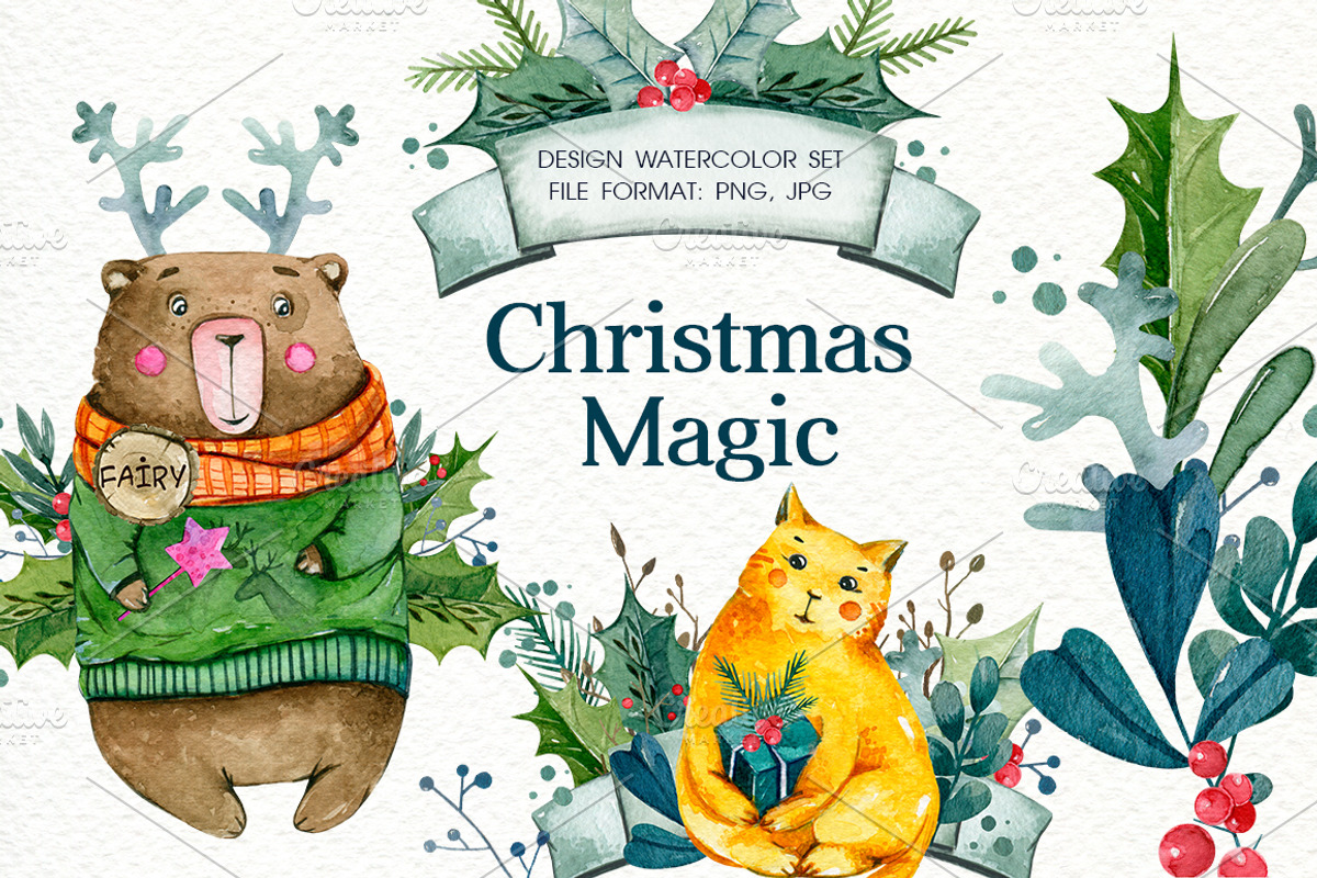 Christmas Magic, a Decorative Illustration by Ksenia Markevych (Photo 1 of 10)