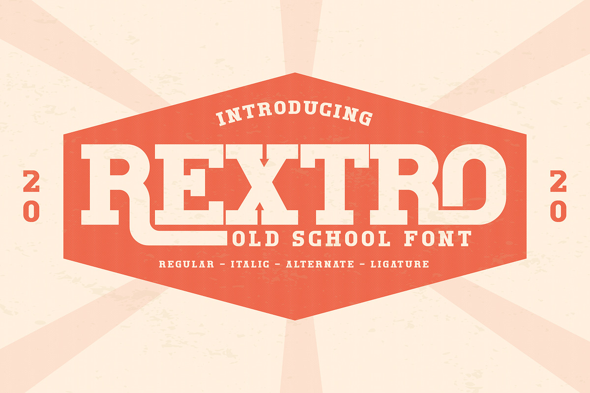 Rextro Old School Font, a Sans Serif Font by Storytype Studio (Photo 1 of 15)