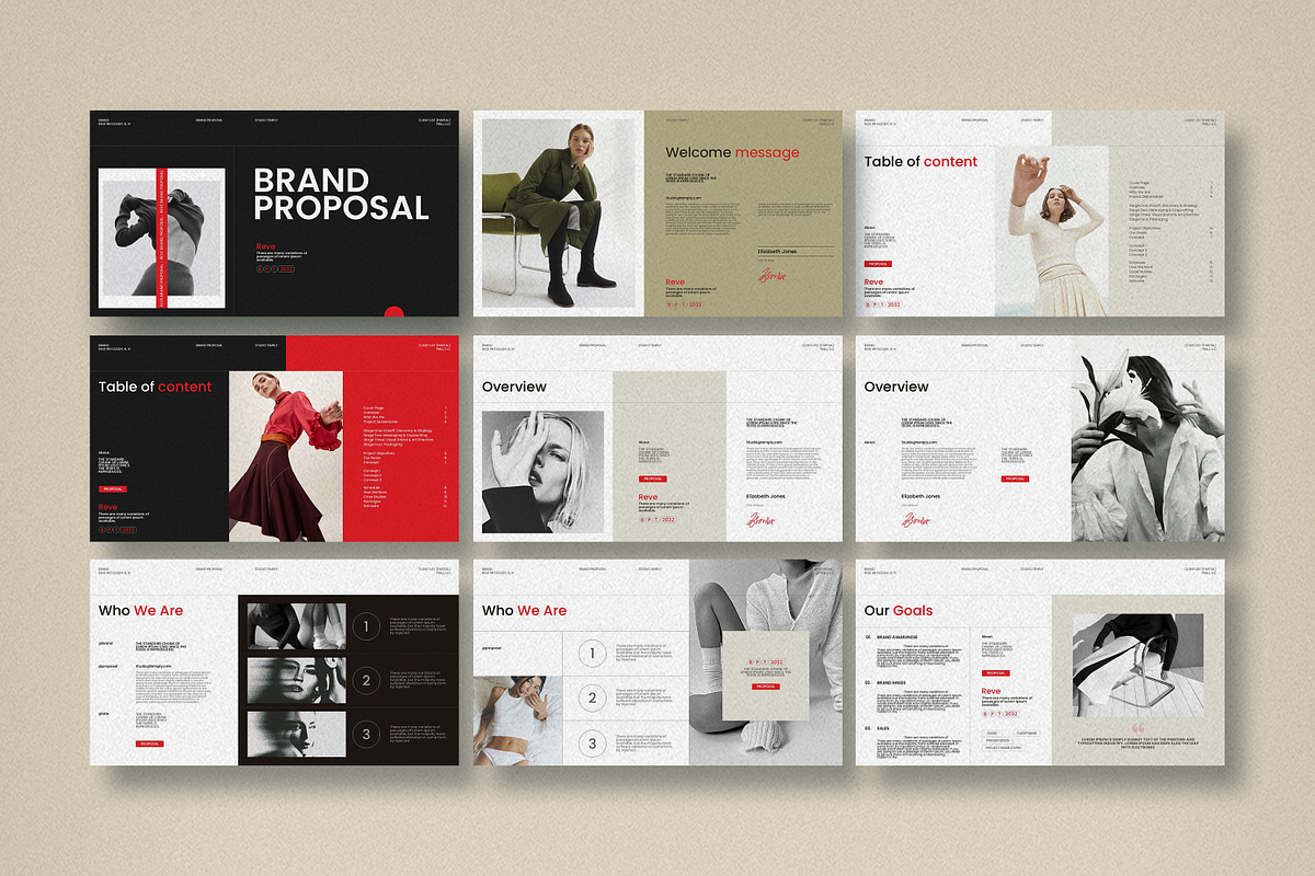 Reve Brand Proposal Template, a Presentation Template by Studio Temply (Photo 8 of 11)