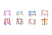 3D Swingset for Kids, an Object Graphic by Eklip Studio (Thumbnail 3 of 3)